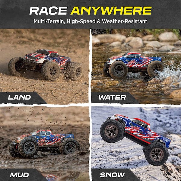 LAEGENDARY Sonic 1:16 Scale RC Remote Control 4x4 Car, Up to 25