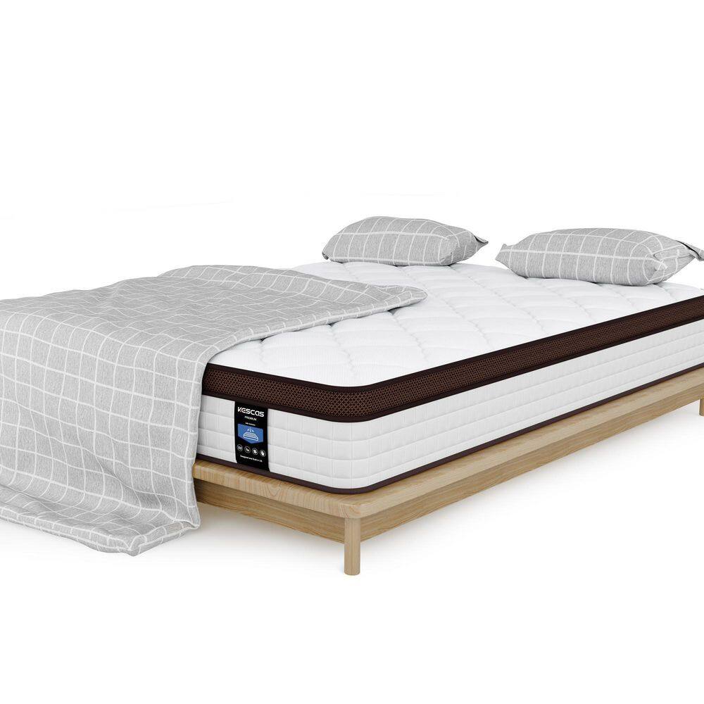 Kescas Classic 12 in. Medium Innerspring Pillow Top Full Mattress HDKX