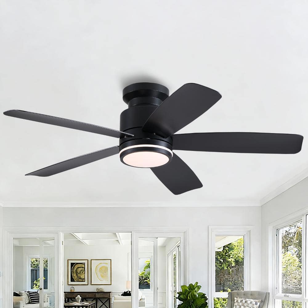 46-inch black ceiling fan with lights, three-speed, LED, 6 levels, remote control, suitable for the living room price history on PriceWatchPro
