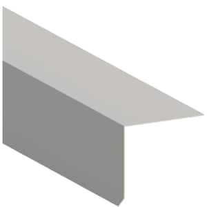 2 in. x 2 in. x 10 ft. Galvanized Steel Drip Edge Flashing in White