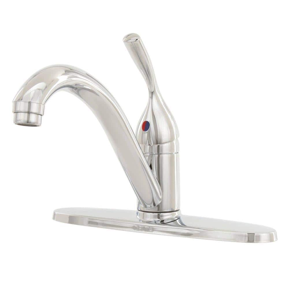 Classic Chrome Single Handle Low Arc Kitchen Faucet