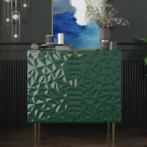 Clihome 15.75-in W x 55.45-in H Mdf Green Freestanding Utility Storage Cabinet