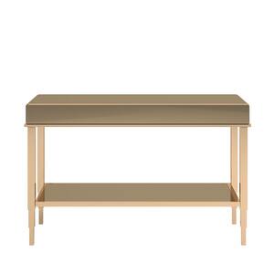 47.5 W in. Champagne Gold Mirrored 1-Drawer Tv Stand Fits TV up to 50 in.