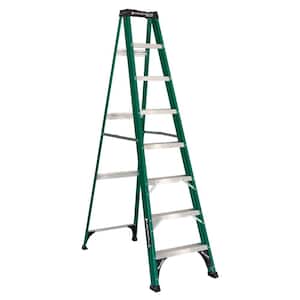 8 ft. Fiberglass Step Ladder with 225 lbs. Load Capacity Type II Duty Rating