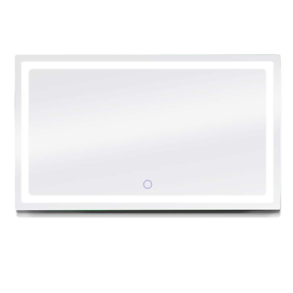 Swan 60 in. W x 35 in. H Frameless Rectangular LED Light Bathroom Vanity Mi