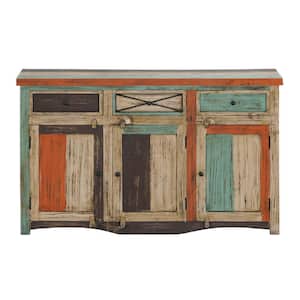 Edgell Multicolored Distressed Sideboard