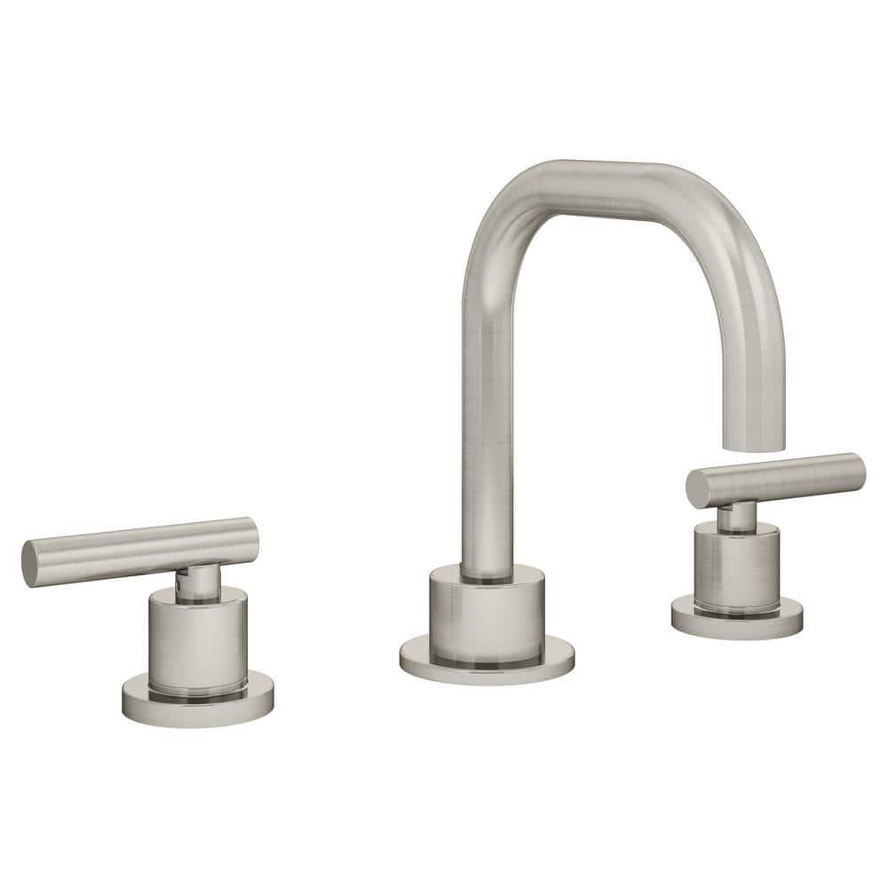 Dia Satin Nickel Widespread Two-Handle Bathroom Faucet