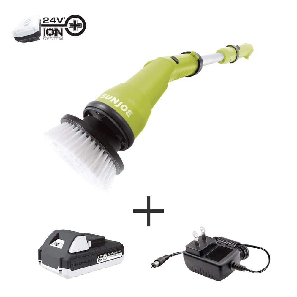 Vikakiooze 360 Electric Spin Scrubber Cordless Power Cleaning Brush 6 Scrub  Brush Heads 1 Adapter Adjust Handle 360 Electric Cordless Clean Promotion