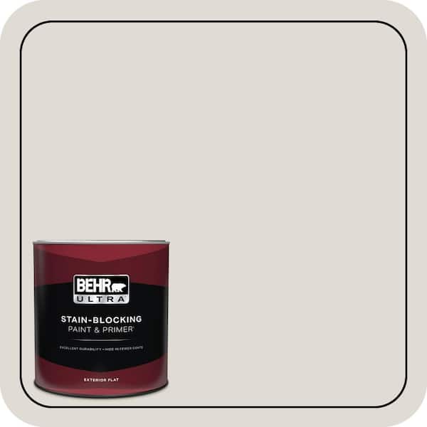 BEHR ULTRA 1 qt. #T13-2 Empire Porcelain Flat Exterior Paint & Primer