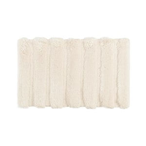 Tufted Pearl Channel 21 in. x 34 in. Wheat Polyester Rectangle Bath Rug