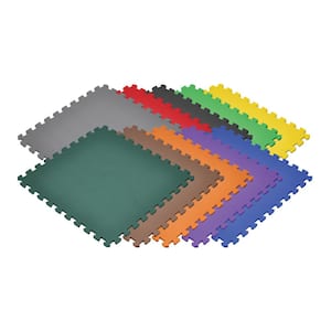 Rainbow 24 in. x 24 in. EVA Foam Non-Toxic Solid Color Interlocking Tiles (240 sq. ft. - 60 tiles)