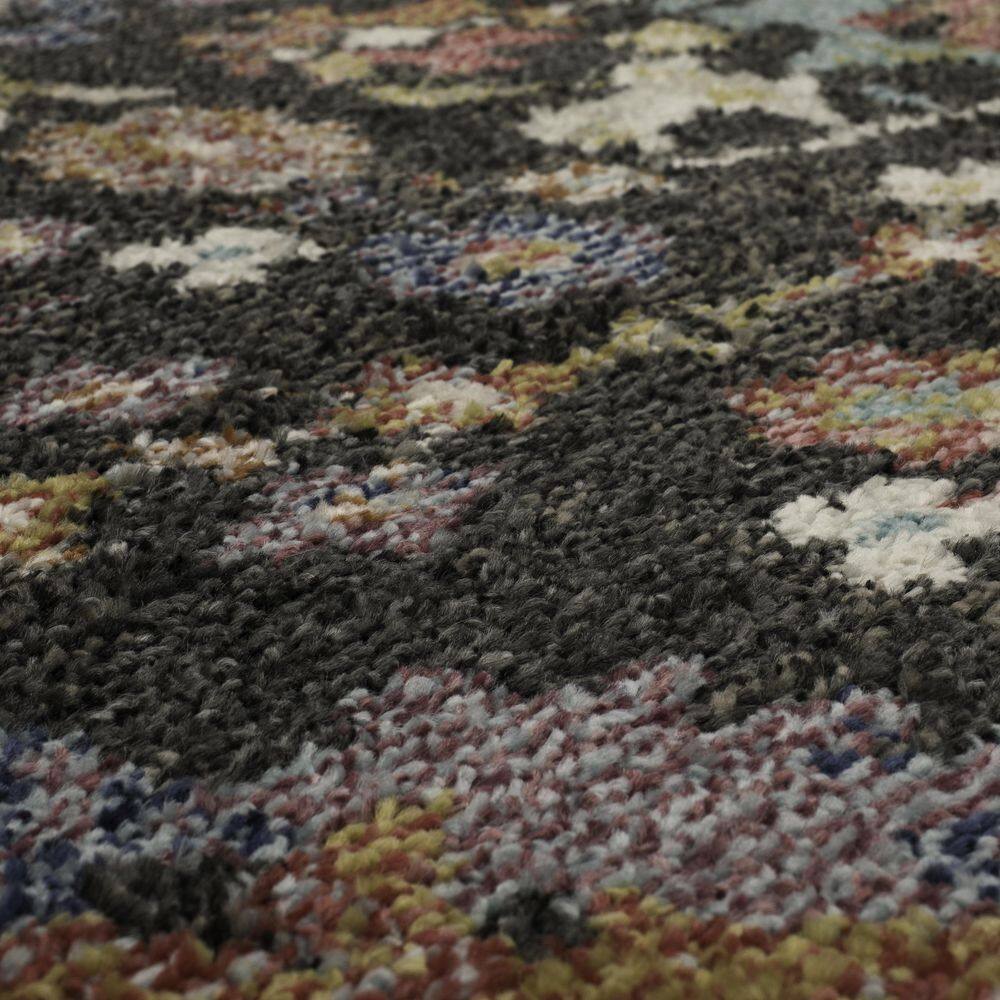 Norwood Multi-Color Synthetic 2' x 10' Non-Slip Runner Rug