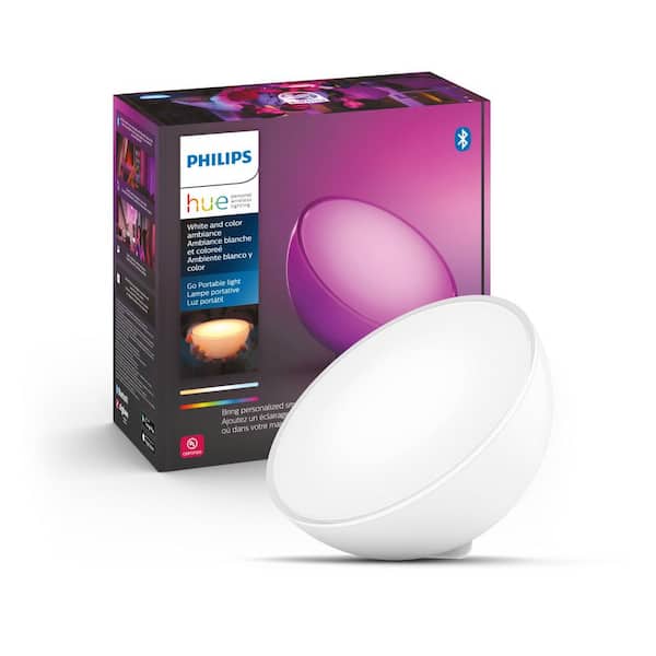 Philips Hue Go Portable Table Lamp with Bluetooth 7602031U7 - The Home Depot