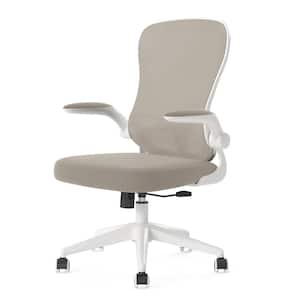 Office Chair, Ergonomic Desk Chair, Computer Mesh Chair with Lumbar Support and Flip-up Arms, Gray