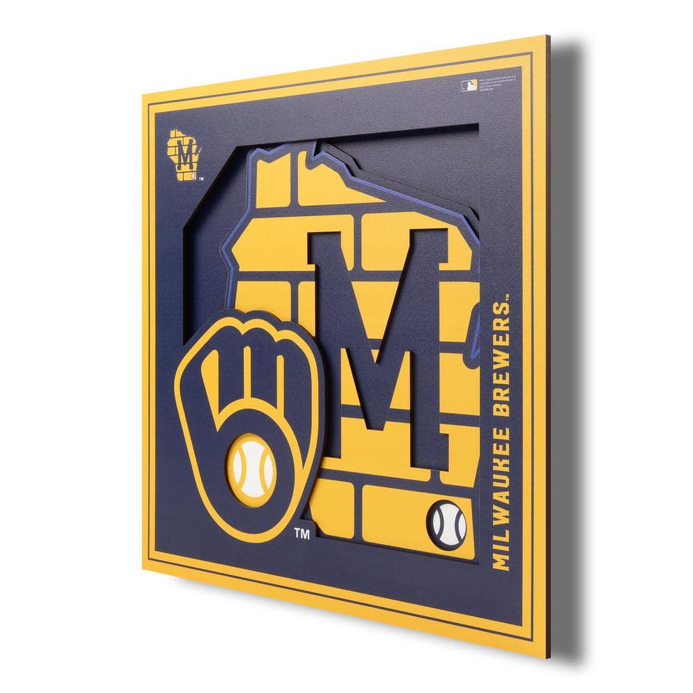 MLB Milwaukee Brewers New Logo Blue Cotton Fabric Baseball By The Half Yard  BTHY  eBay