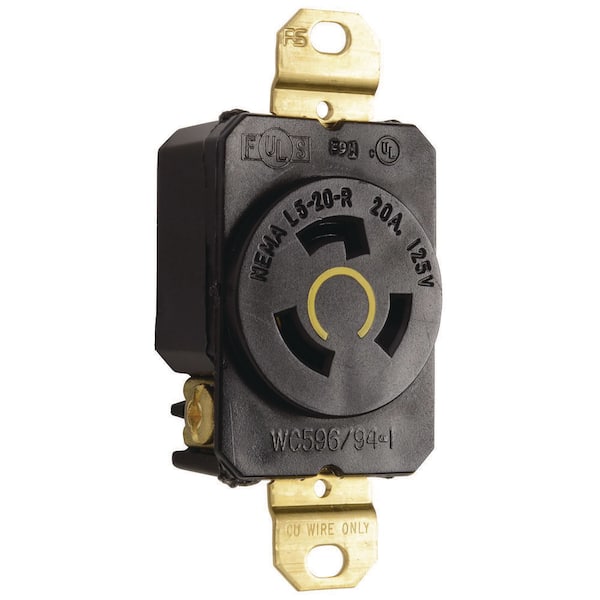 Legrand Pass & Seymour Turnlok 20 Amp 125-Volt NEMA L5-20R Locking Receptacle