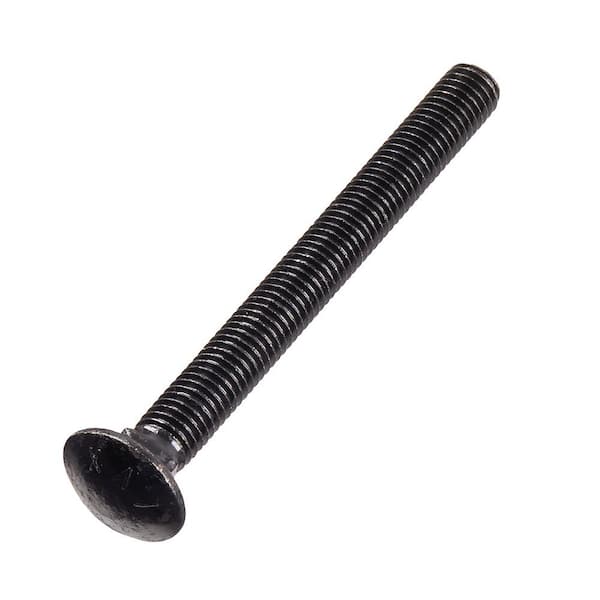 DECKMATE 1/2 in. -13 x 5 in. Black Deck Exterior Carriage Bolt (15-Pack)