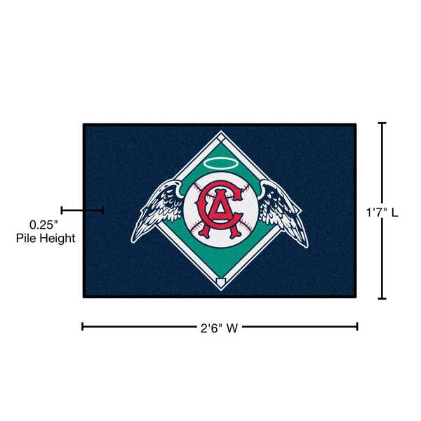 Fanmats California Angels Retro Collection Baseball Rug