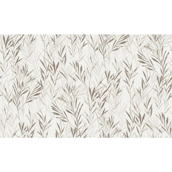 Advantage Botanical Taupe Wallpaper Sample