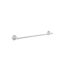 Que New Collection 30 in. Back to Back Shower Door Towel Bar in Satin Chrome