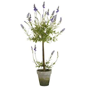 34 in. Lavender Topiary Artificial Tree