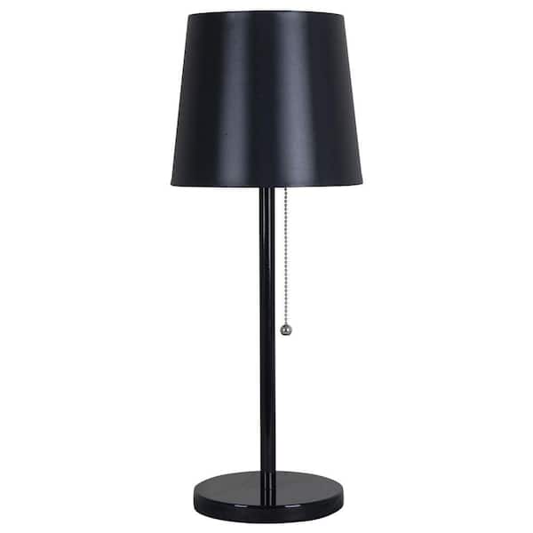Unbranded 19 in. Black Stick Table Lamp
