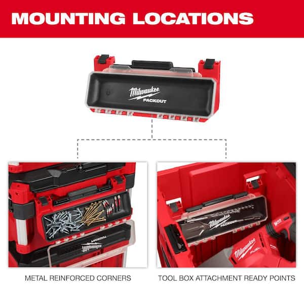 Milwaukee PACKOUT Tool Box Magnetic Bin Attachment 48-22-8611