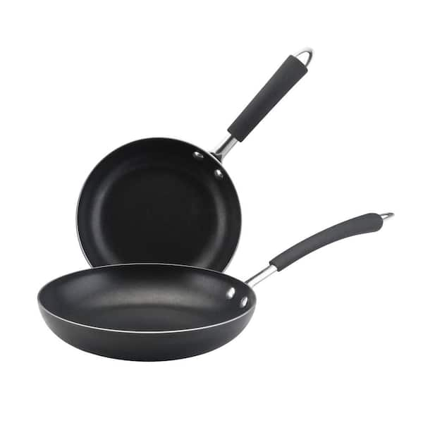 Farberware Millennium 8 in. and 10 in. Skillets in Black