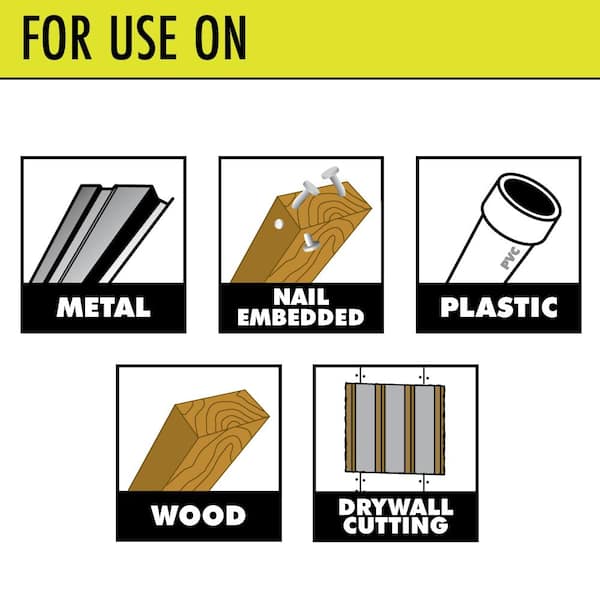 1-1/8 in. Wood/Metal Plunge Cut Blade Set (3-Piece)