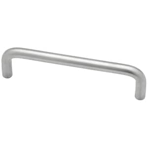 Wire 3-3/4 in. (96 mm) Modern Modern Satin Chrome Cabinet Drawer Pull