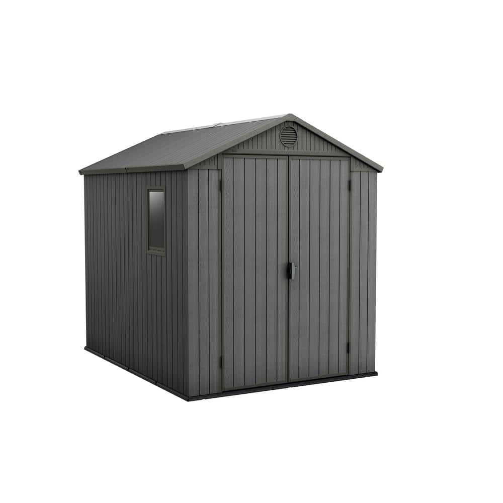 UPC 731161056482 product image for Darwin 6 ft. W x 8 ft. D Outdoor Durable Resin Plastic Storage Shed with Double  | upcitemdb.com