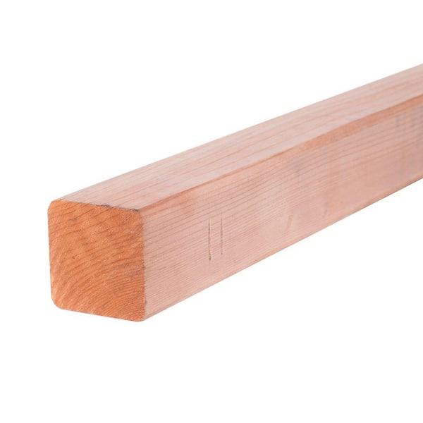Mendocino Forest Products 4 in. x 4 in. x 8 ft. Clear S4S Redwood Lumber