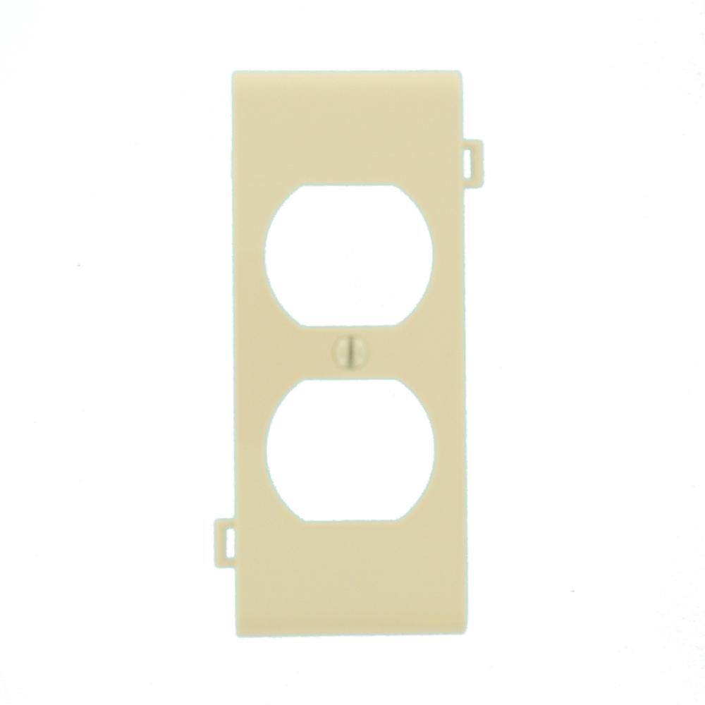 Ivory Thermoplastic Nylon Duplex Receptacle Wall Plate