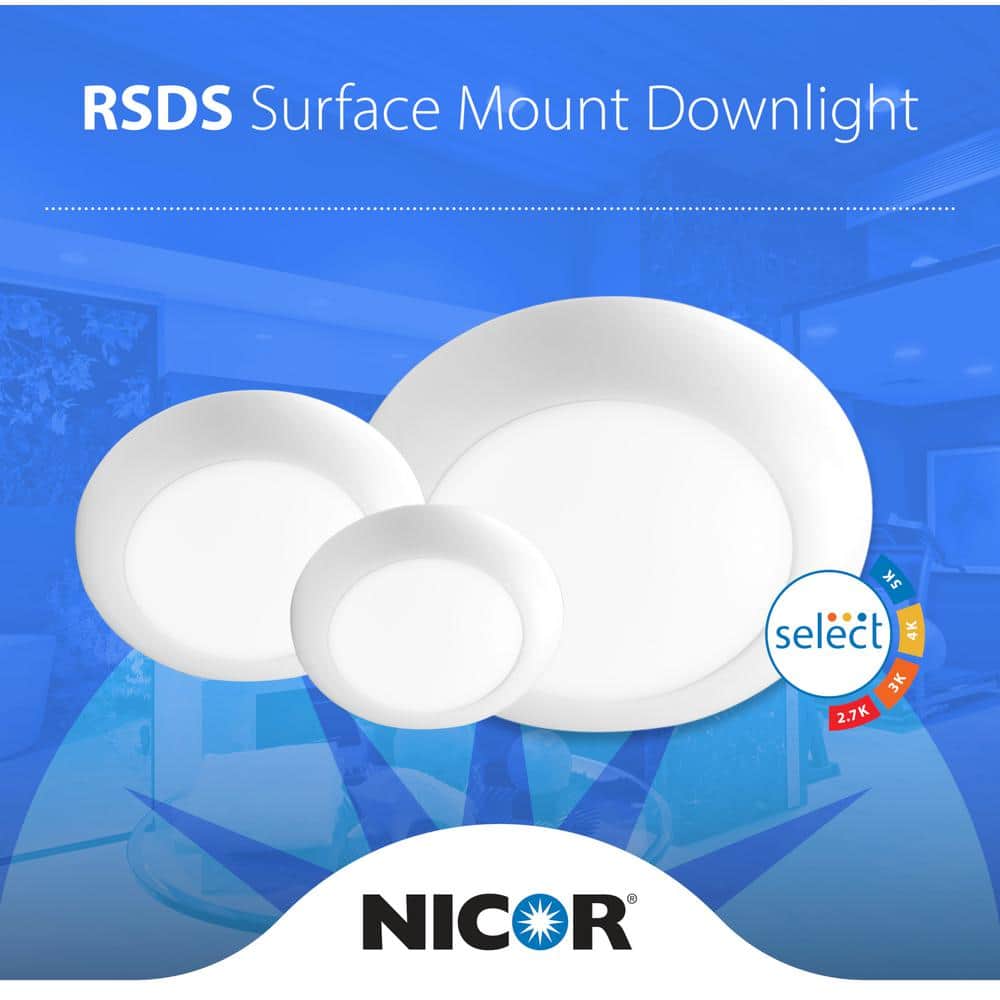 4-Inch Black LED Round Surface Mount Downlight