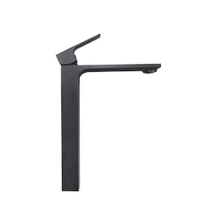 Moray Single Handle Single Hole Bathroom Faucet with Spot Resistant in Matte Black