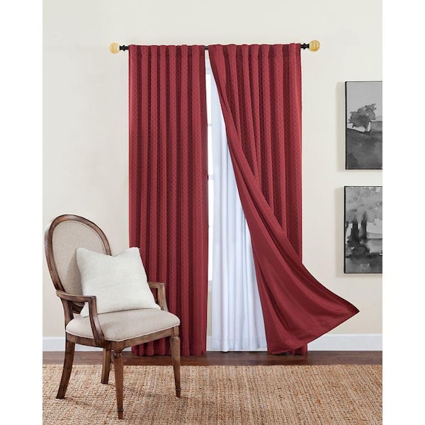 Solaris White Solid Rod Pocket Blackout Curtain Liner- 54 in. W x 80 in. L