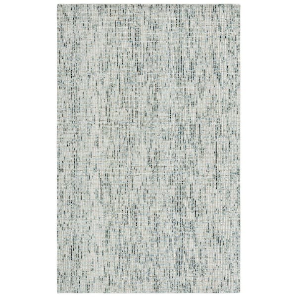 Abstract Green/Ivory 6 ft. x 9 ft. Speckled Area Rug
