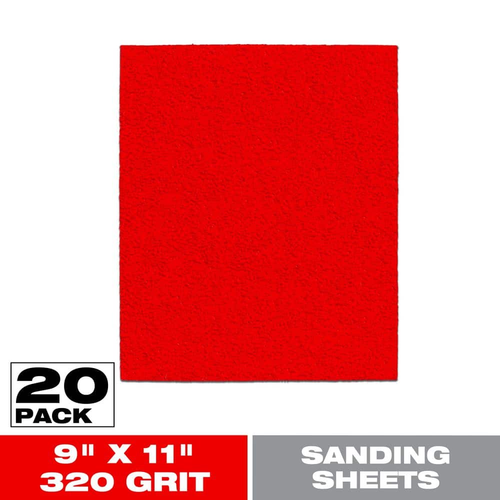 DIABLO - 9 in. x 11 in. 320 Grit Ultra Fine Sanding Sheet (20-Pack)
