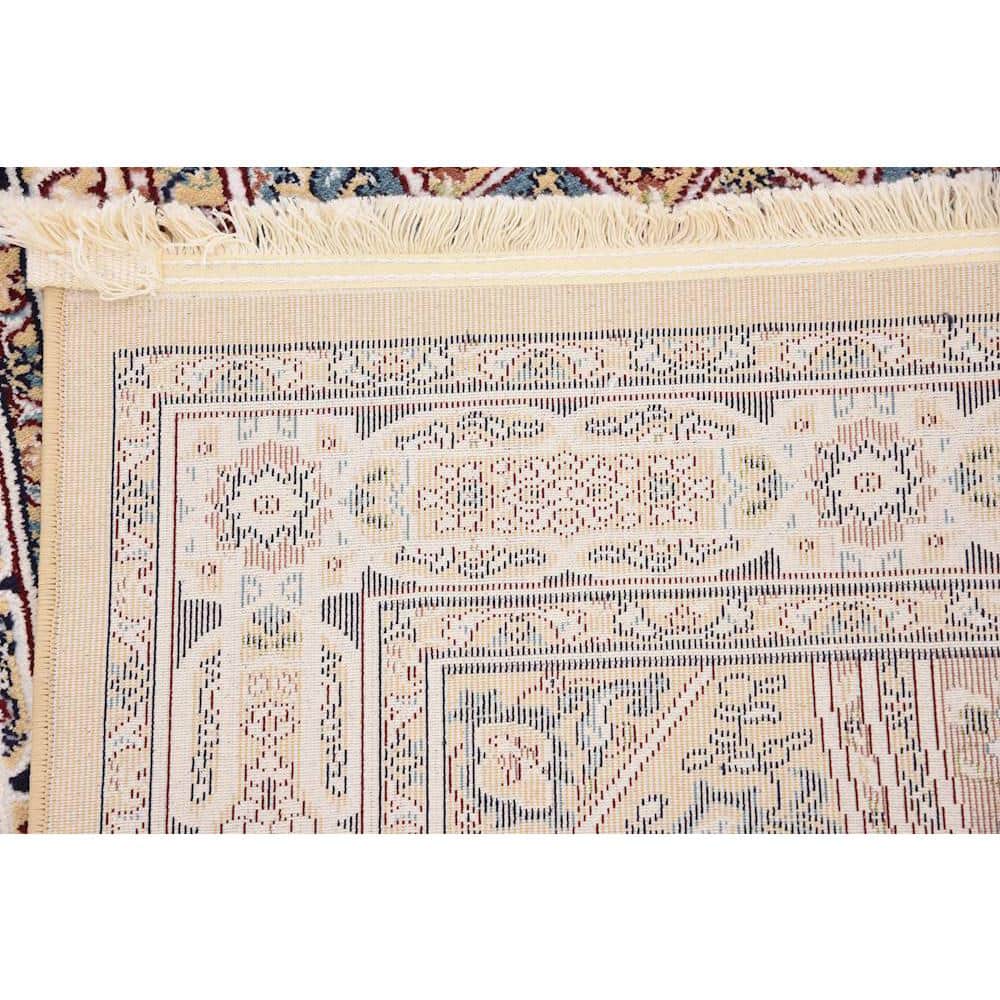 Nain Design Traditional Beige 13' Synthetic Runner Rug