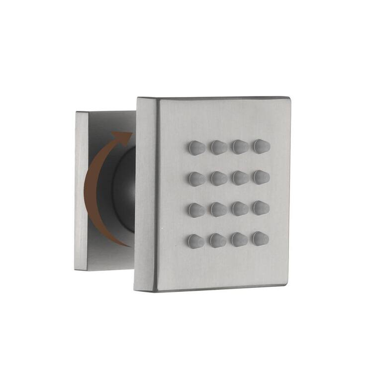 CASAINC 2 in. Classic Body Spray Only 1-Pack Self-Cleaning Nozzles Body Jet in Brushed Nickel (Valve Not Included)