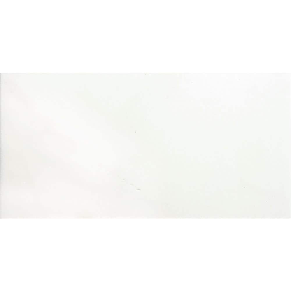 Marble Thassos White Polished 12.01 in. x 24.02 in. Marble Floor and Wall Tile (2 sq. ft.) price history on PriceWatchPro
