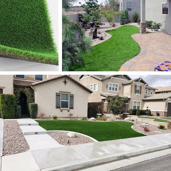 LITA Premium Landscape 9 ft. W x Cut to Length Green Artificial Grass Turf