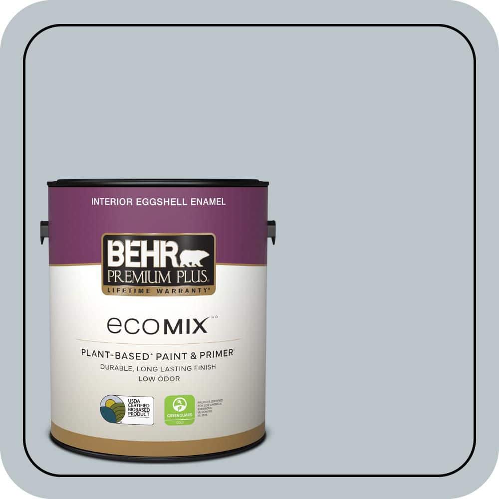 1 gal. #N490-2 Icicles Eggshell Enamel EcoMix Plant-Based Interior Paint & Primer price history on PriceWatchPro