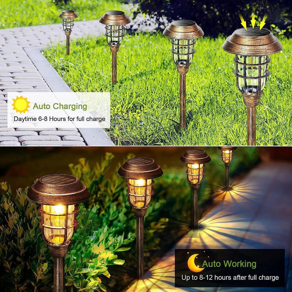Bronze Solar LED Pathway Lights Multipack for Outdoor Use