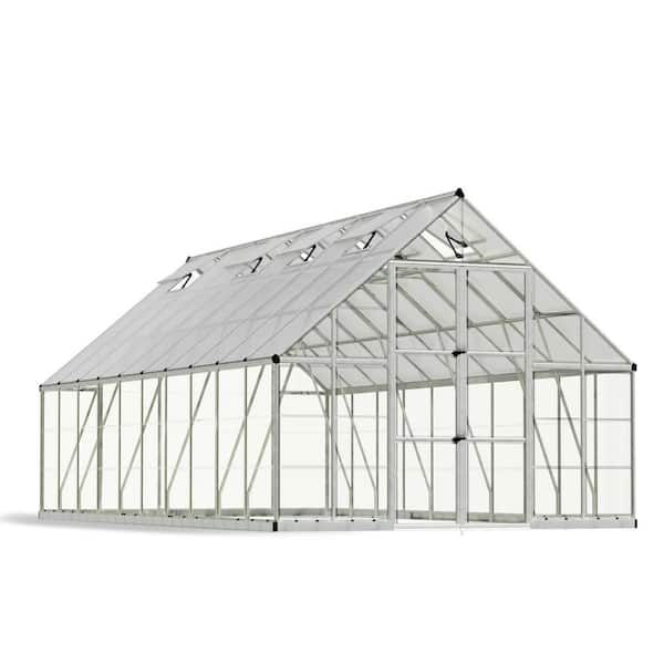CANOPIA by PALRAM Balance 10 ft. x 20 ft. Hybrid Silver/Clear DIY Greenhouse Kit
