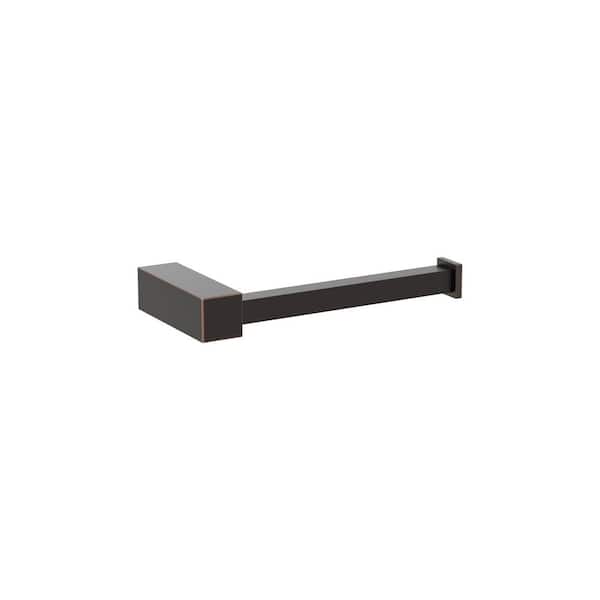 Amerock Monument 5-7/8 in. (149 mm) L Single Post Toilet Paper Holder in Oil Rubbed Bronze