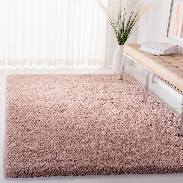 Royal Shag Plum 5 ft. x 8 ft. Solid Area Rug
