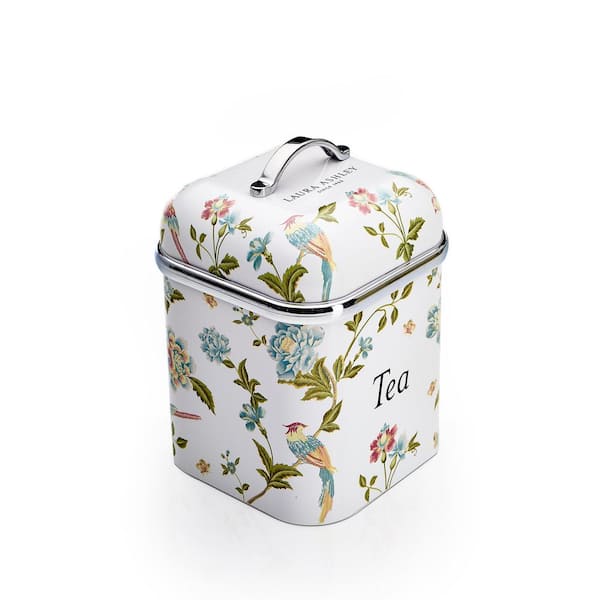 Laura Ashley VQ-3-Pieces Stainless Steel Canister Set-Elveden