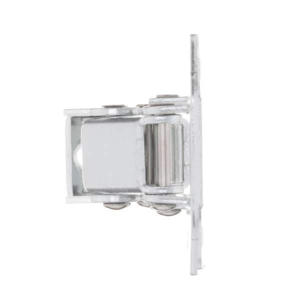 3 in. x 1-3/10 in. Bright Nickel Euro Full Overlay 90 Degree Frameless Hinge