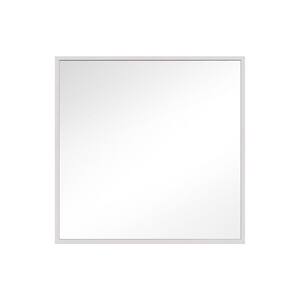 Kit 28 in. x 28 in. Polished Nickel Transitional Square Mirror